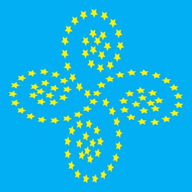 Vektör soyut yıldız desen