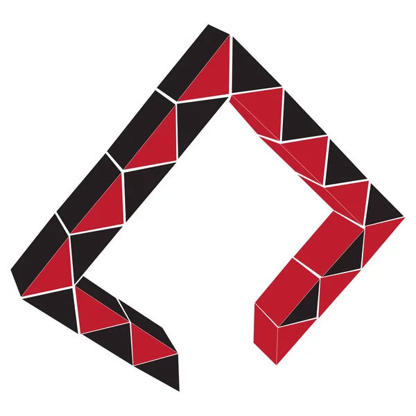 Icono Color Con Formas Geométricas Para Diseño — Vector de stock