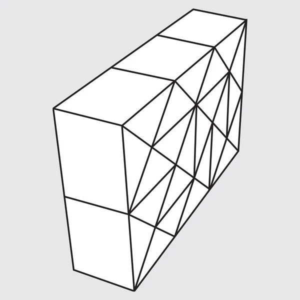 Vektorsymbol Mit Geometrischen Formen Für Das Design — Stockvektor