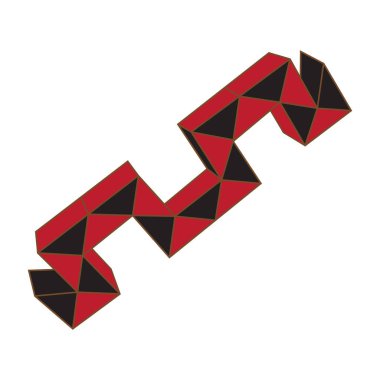 Vektör simgesi tasarım için geometrik şekillerle