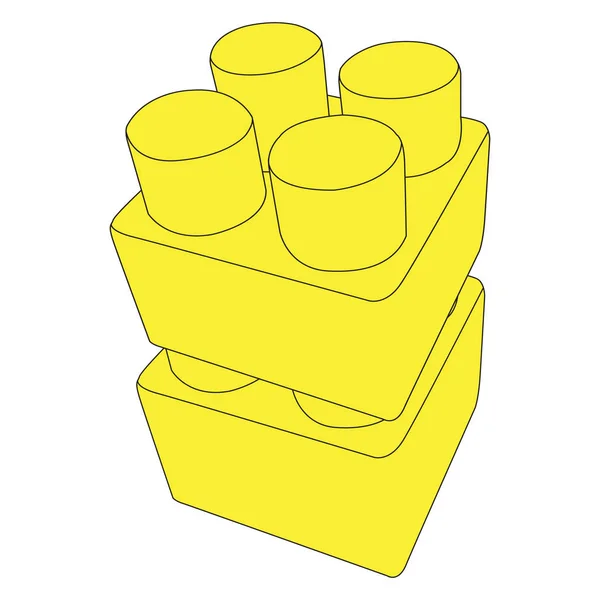 Imagen Vectorial Del Detalle Del Diseñador Infantil Para Diseño — Vector de stock