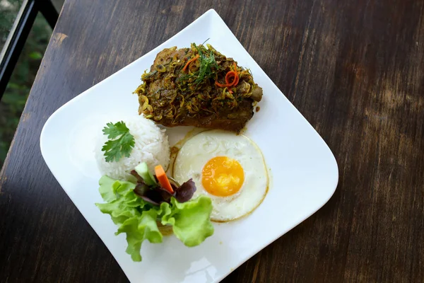 Curry de cerdo frito — Foto de Stock