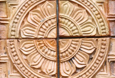 duvar kağıdı tuğla Thai house Tay düğün için.