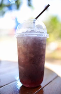 Üzüm suyu ve soda.