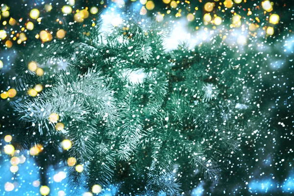 Christmas tree light. New year — Stock Photo, Image