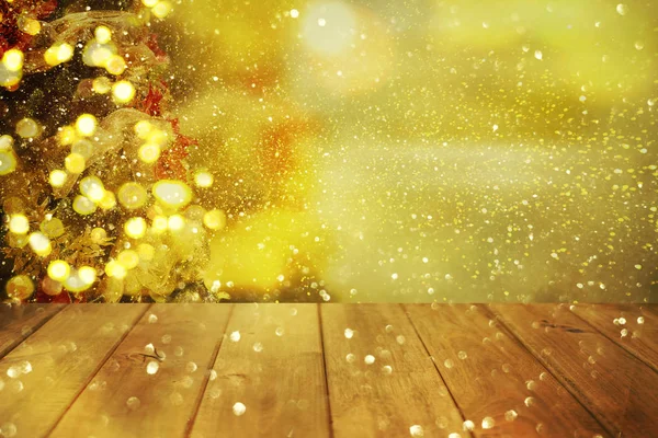 Christmas table background. New Year — Stock Photo, Image