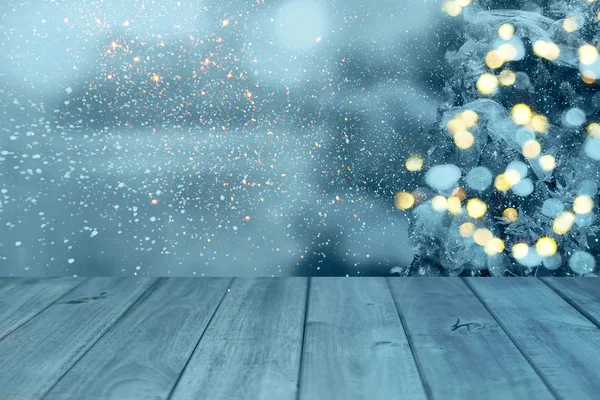 Kerst tabelachtergrond. Nieuwjaar — Stockfoto