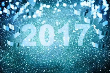 Yeni yıl dekorasyon, Closeup altın arka plan üzerinde