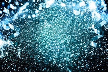 Yeni yıl dekorasyon, Closeup altın arka plan üzerinde