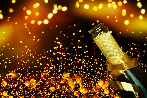 Bouteille de champagne.Celebration Nouvel An — Photo
