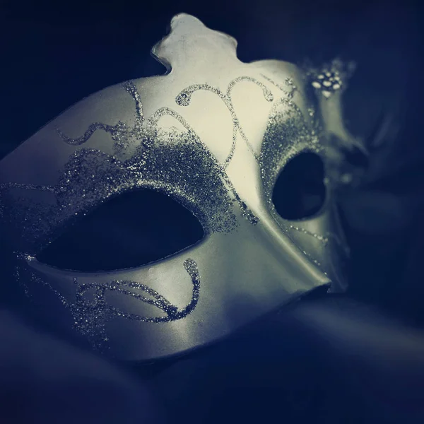 Καρναβάλι μάσκα σε μαύρο backround — Φωτογραφία Αρχείου