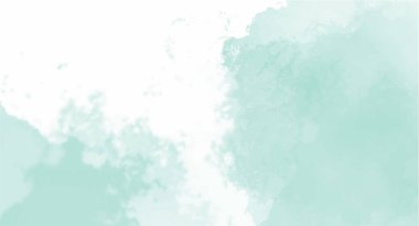 Tasarımınız için yeşil suluboya arkaplan, suluboya arkaplan, vektör.