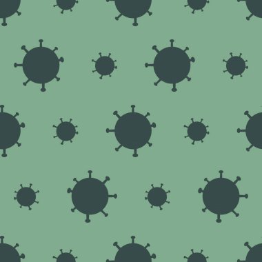 Virüslü kusursuz desen, vektör illüstrasyonu