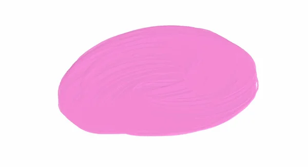 Розовый Мазок Кисти Изолированы Белом Фоне Розовый Абстрактный Удар Цветной — стоковый вектор
