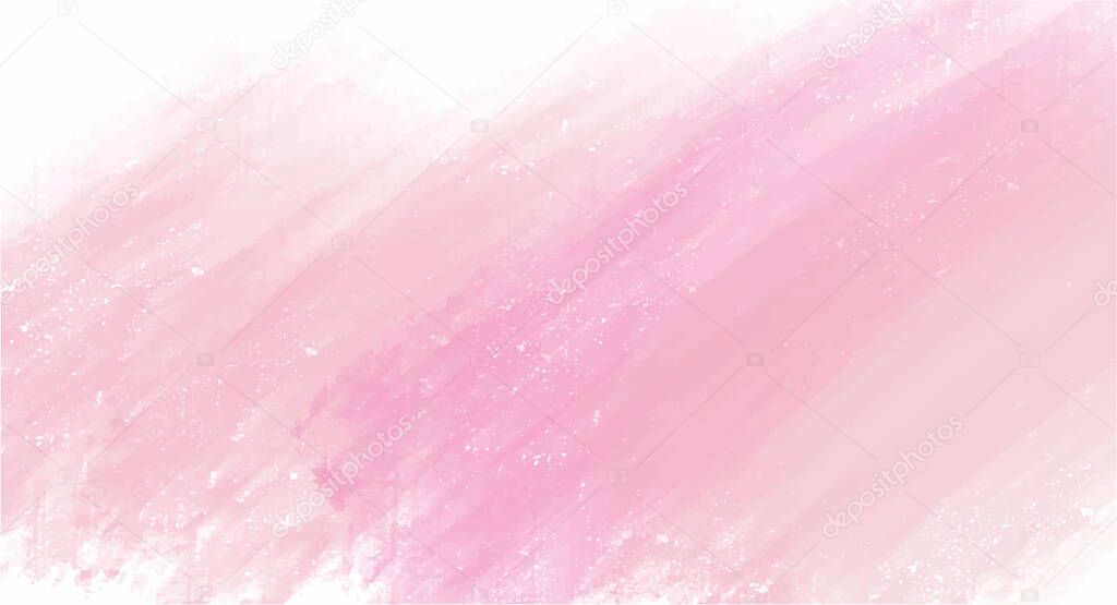 vintage Pink watercolor background for your design, watercolor background concept, vector