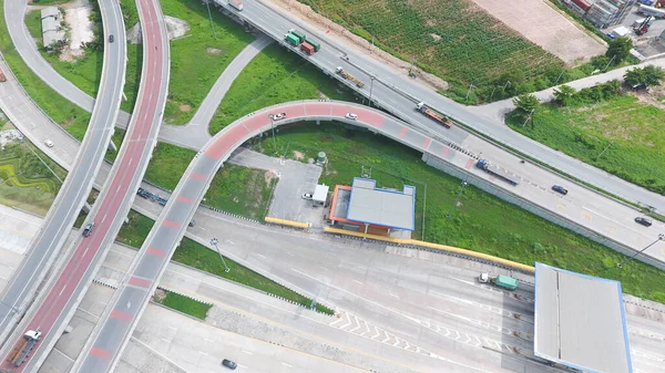 Концепция Автомагистрали Вид Воздуха — стоковое фото