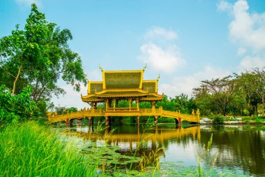 Ahşap köprü Antik şehir: Samut Prakan, Tayland