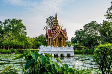 Tapınak Pavilion landmark Suan Luang Rama IX genel Park, Bangkok, Tayland