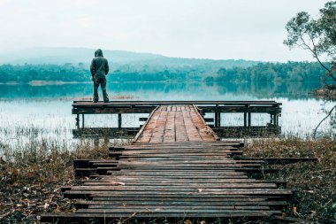 Chakrapong rezervuar (Kho Ito şelale) prachinburi Tayland at üzerinde bakış açısı.