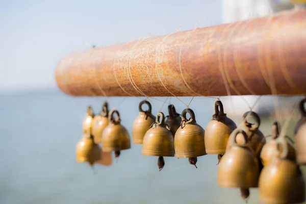 Kleine Glocken Tempel Thailand Aufgehängt — Stockfoto