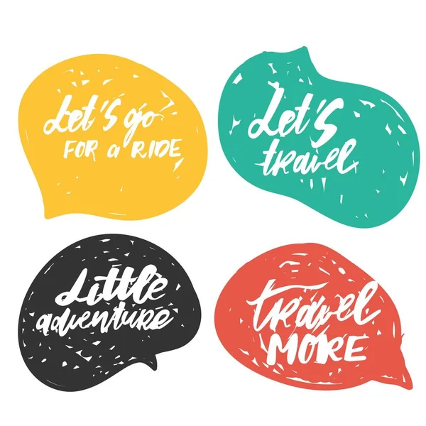 Adventure lettering. Vintage hand lettering design. Travel background. — Stock Vector