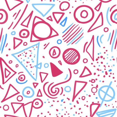 Memphis tarzı seamless modeli küme.