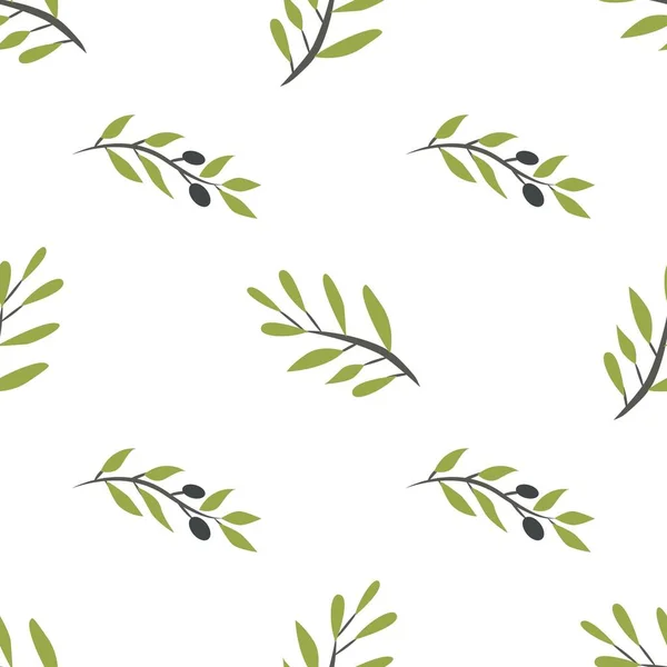 Olive brunch instellen. Digitale afbeelding — Stockvector