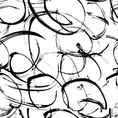 Mürekkep sorunsuz doku. Vektör grunge çizim