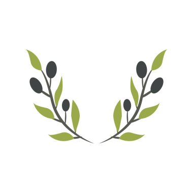 Zeytin brunch ayarlayın. Dijital illüstrasyon