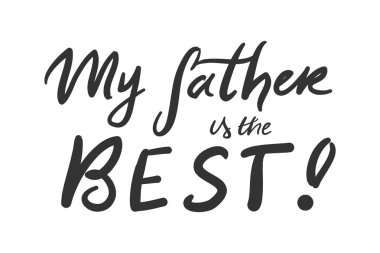  Babamın el yazısı. Kartlar için şablonlar kullanılabilir