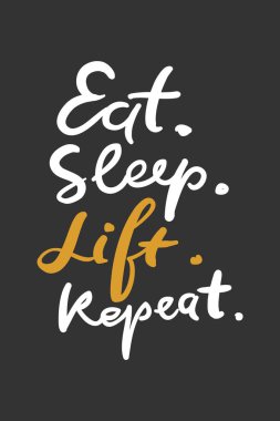 Tırnaklar için fitness, spor salonu. El yazı ve özel typograph