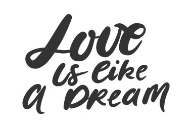 Motivasyona Alınan aşk hakkında. El yazı ve sizin için özel tipografi