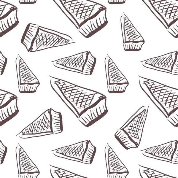 Pasta vektör elle çizilmiş arka plan tasarımınız için