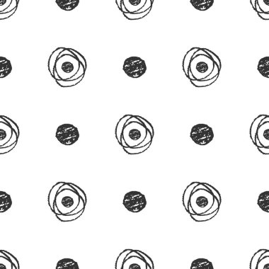 Soyut doodle seamless modeli. elle çizilmiş