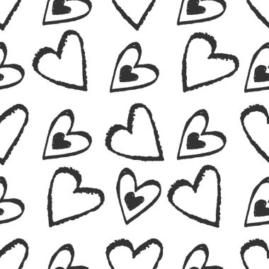 Soyut doodle seamless modeli. elle çizilmiş
