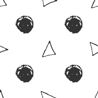 Soyut doodle seamless modeli. elle çizilmiş