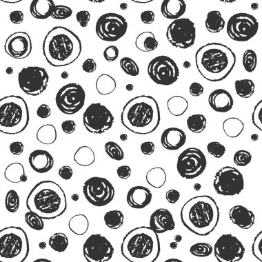 Soyut doodle seamless modeli. elle çizilmiş