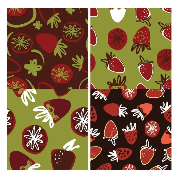 Çilek elle çizilmiş renk illüstrasyon tasarımınız için: çanta, t-shirtler, duvar kağıdı