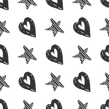 Soyut doodle seamless modeli. elle çizilmiş