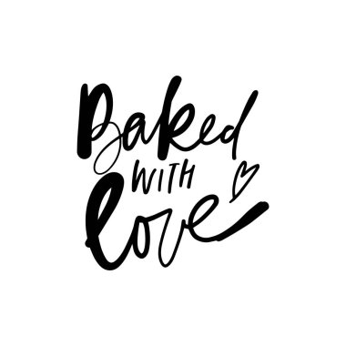 Hand lettering quote for kitchen, cafe or menu