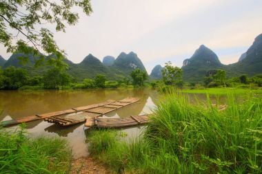 Guilin Yangshuo, Guangxi, güzel manzara