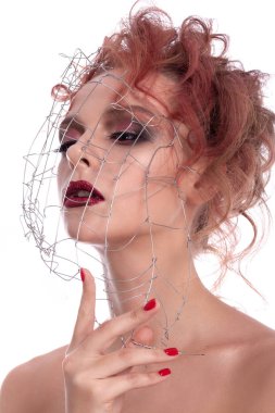 Yaratıcı bir genç kız portresi