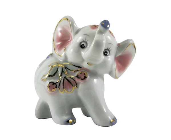 Porcelain elephant photo. — Stock Photo, Image