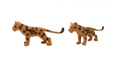 İzole leopar oyuncak fotoğraf.