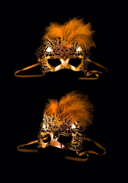 Golden carnival mask.