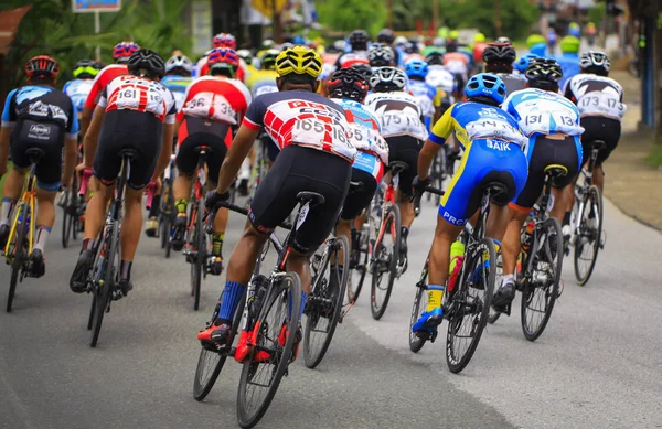 Enkele Atleet Concurreren Tour Singkarakmeer Racing Competitie Stockfoto