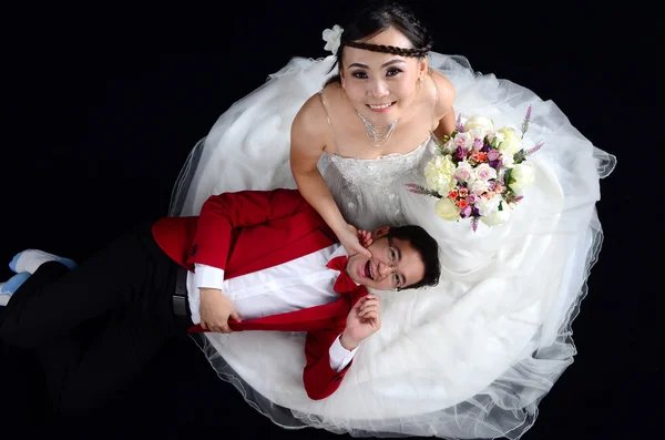 Asiatique mariage couple — Photo