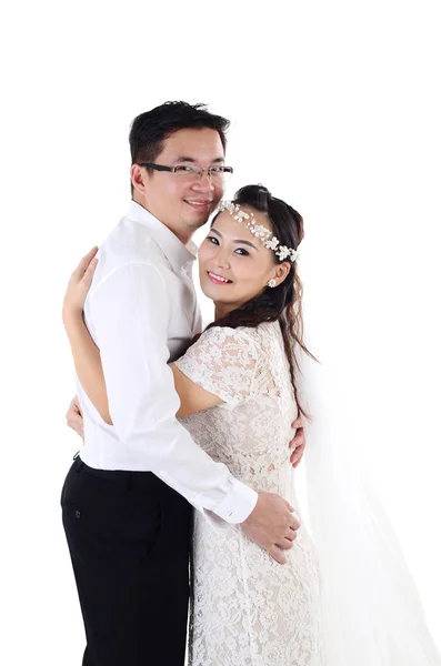 Asiatisches Hochzeitspaar — Stockfoto