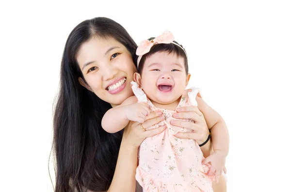 Asijské šťastná rodina — Stock fotografie