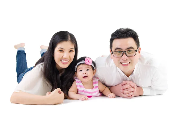 Asiatiska lycklig familj — Stockfoto
